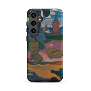 Day of the God - Paul Gauguin Phone Case Samsung Galaxy S24 Plus / Matte Vibrant Phone Case Colorful Stylized Painting Figures Beach Paul
