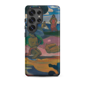 Day of the God - Paul Gauguin Phone Case Samsung Galaxy S25 Ultra / Matte Vibrant Artistic Phone Case Colorful Painting Figures Beachside