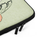 The Dead Bird - Gazette Du Bon Ton Laptop Sleeve, Padded Laptop Tablet Sleeve Zipper Closure Light Green