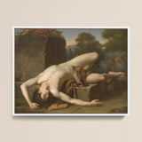 Death of Abel - Francois Xavier Fabre Fine Art Print / Canvas Framed Classical Painting Nude Male Figure Expressive Dynamic Francois Xavier