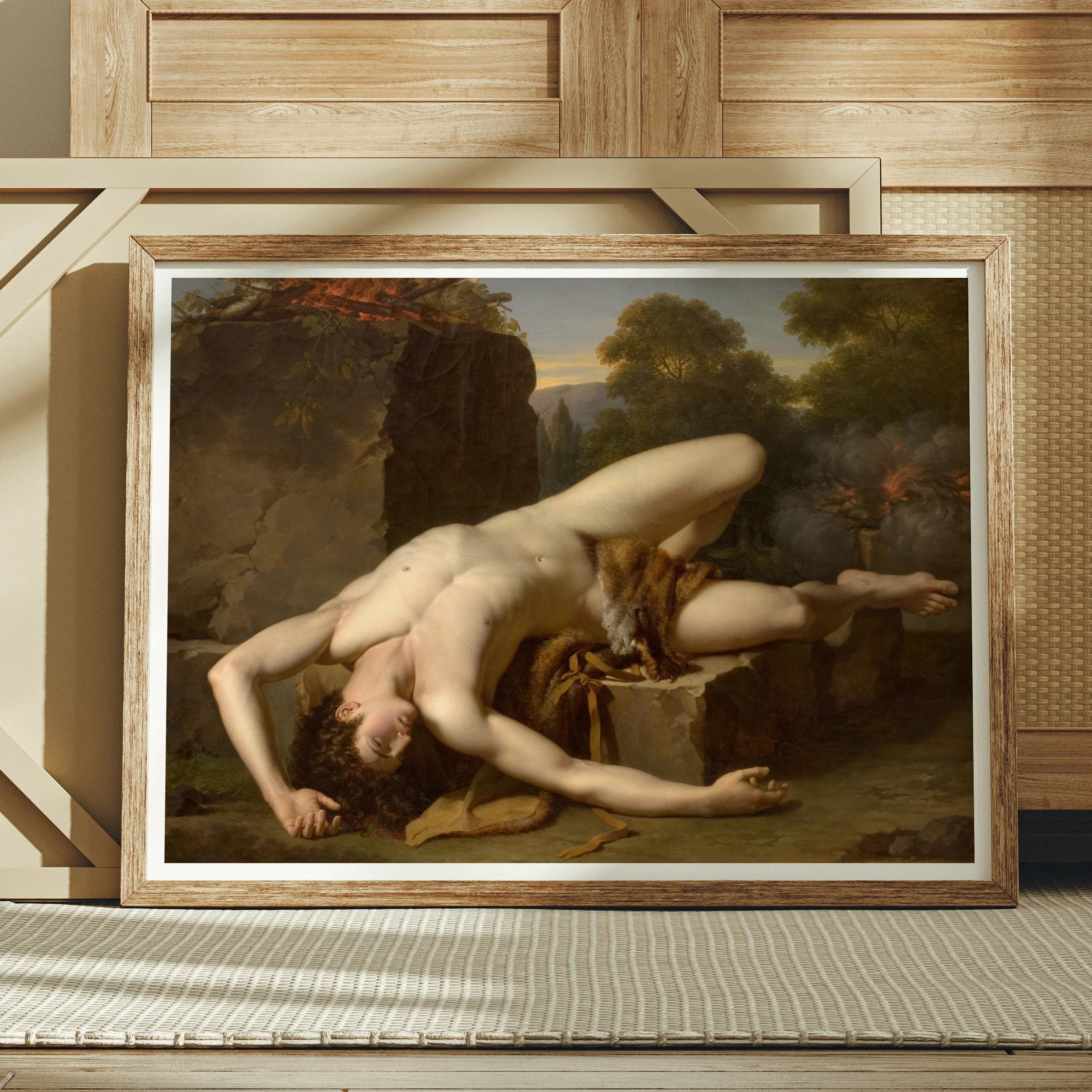 Death of Abel - Francois Xavier Fabre Fine Art Print, Framed Classical Painting