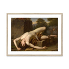 Death of Abel - Francois Xavier Fabre Fine Art Print, Framed Classical Painting Nude Man