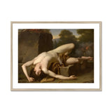 Death of Abel - Francois Xavier Fabre Fine Art Print, Framed Classical Painting Nude Man