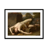 Death of Abel - Francois Xavier Fabre Fine Art Print, Framed Classical Painting Nude Man