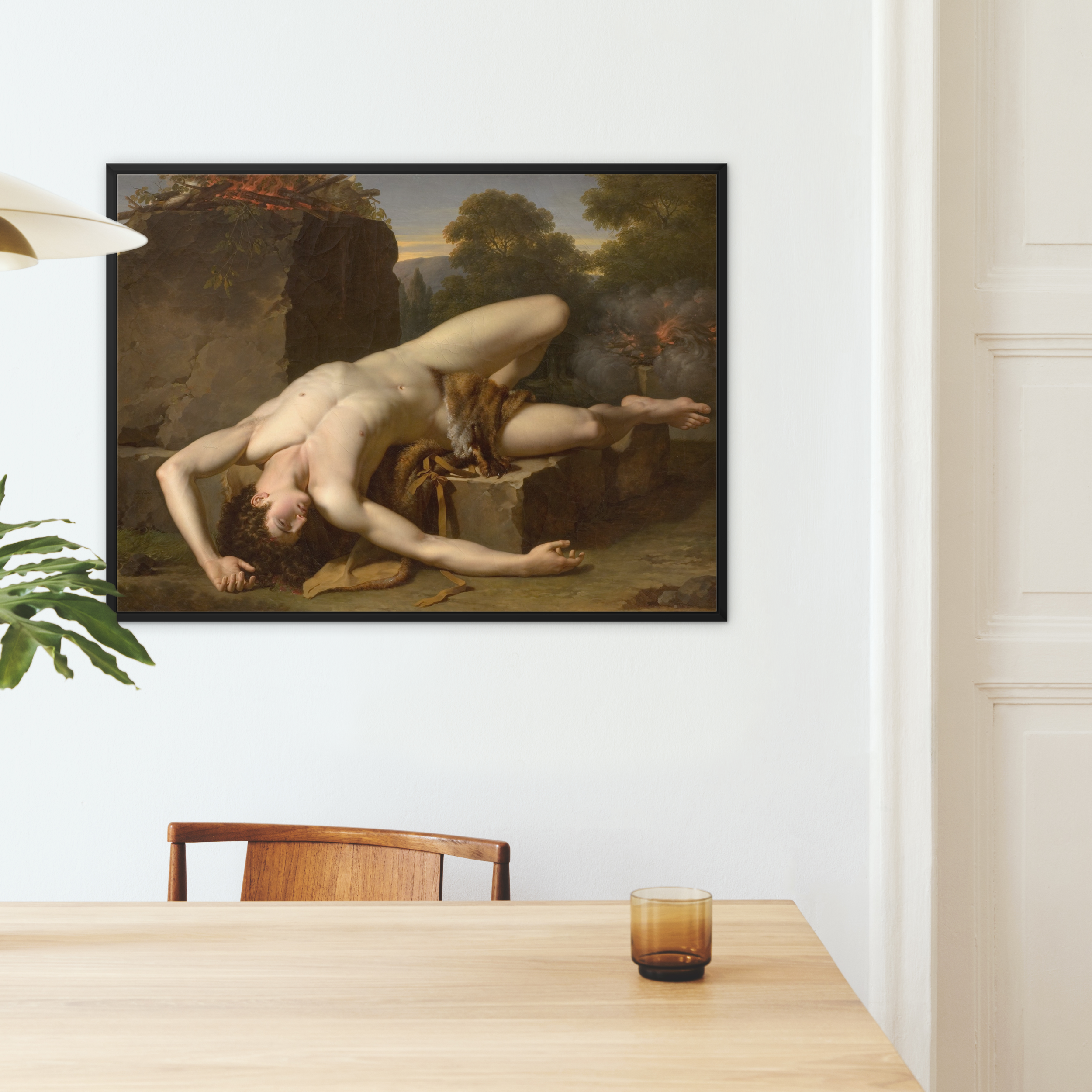 Death of Abel - Francois Xavier Fabre Framed Canvas, Framed Classical Painting