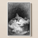 The Death - Lámina artística de Gustave Dore / Lienzo, 12x17’’ / A3 / Marco blanco, Pósters, impresiones y obra visual, Toby Leon