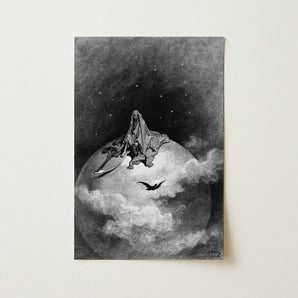 The Death - Gustave Dore Art Print / Canvas, Gustave Dore Art, Mercy Carved, Dore Art Print