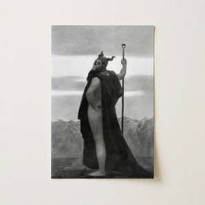 Death - Sascha Schneider Art Print / Canvas, 12x18’’ / 31x46cm / Unframed / no Border, Posters Prints & Visual Artwork, Toby Leon