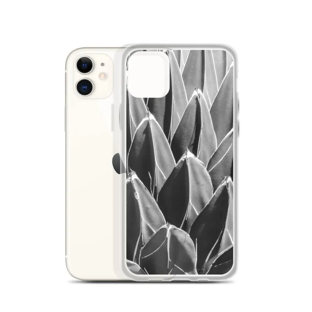 Decked Out Botanical Art Iphone Case - black And White - Iphone 11 - Mobile Phone Cases - Aesthetic Art