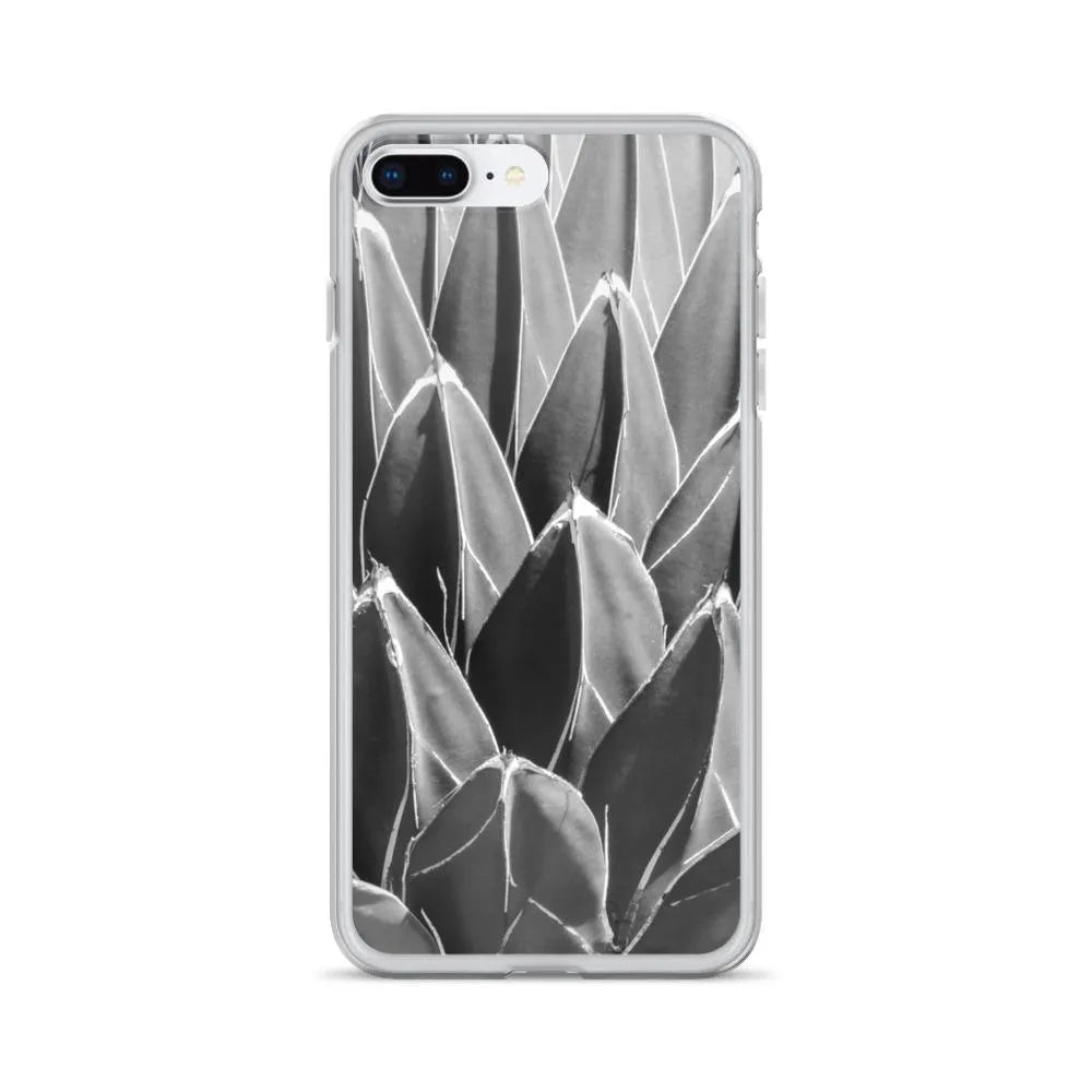 Decked Out Botanical Art Iphone Case - black And White - Iphone 7 Plus/8 Plus - Mobile Phone Cases - Aesthetic Art