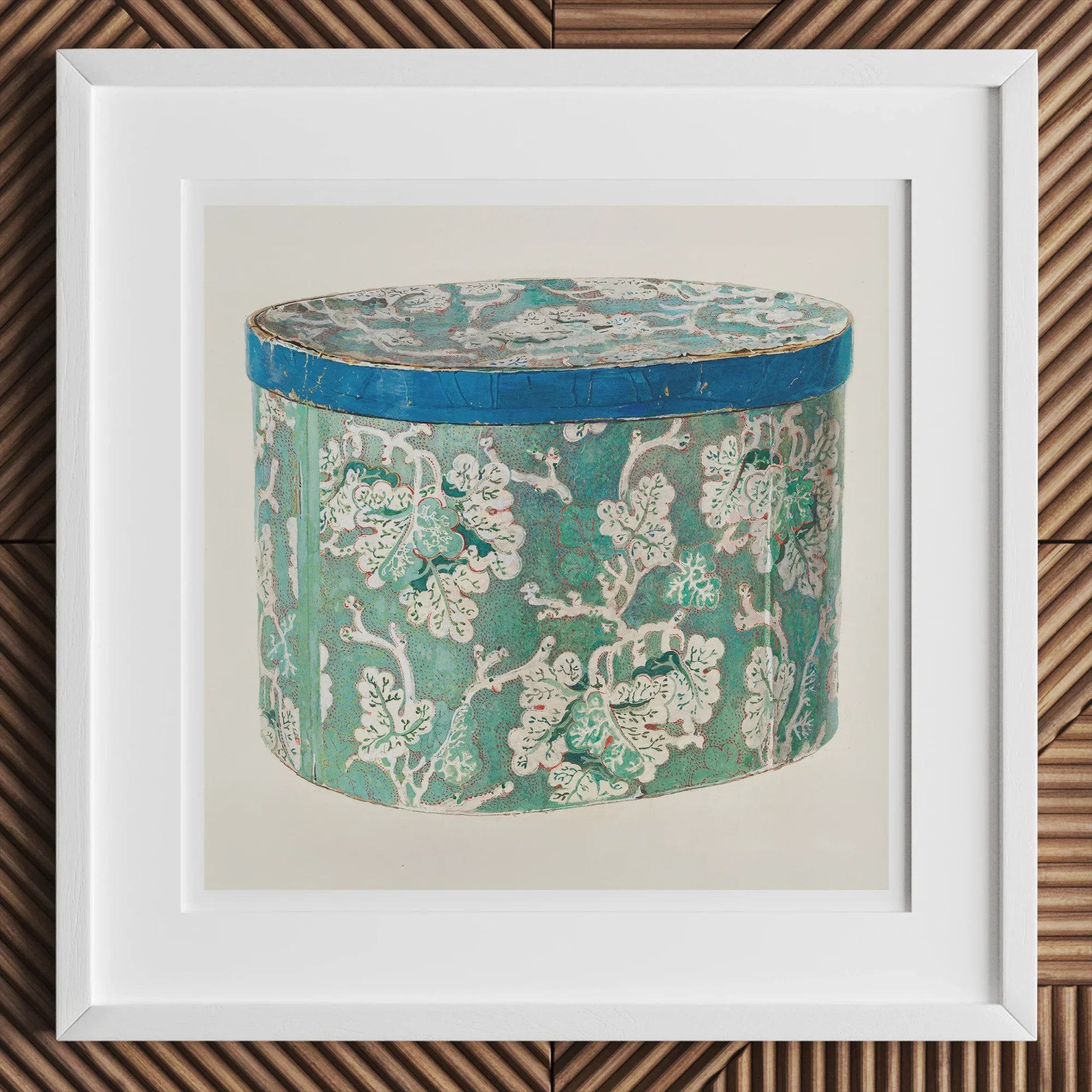 Delicate Blue Box - Decorative 1930s Art Print Posters Prints & Visual Artwork