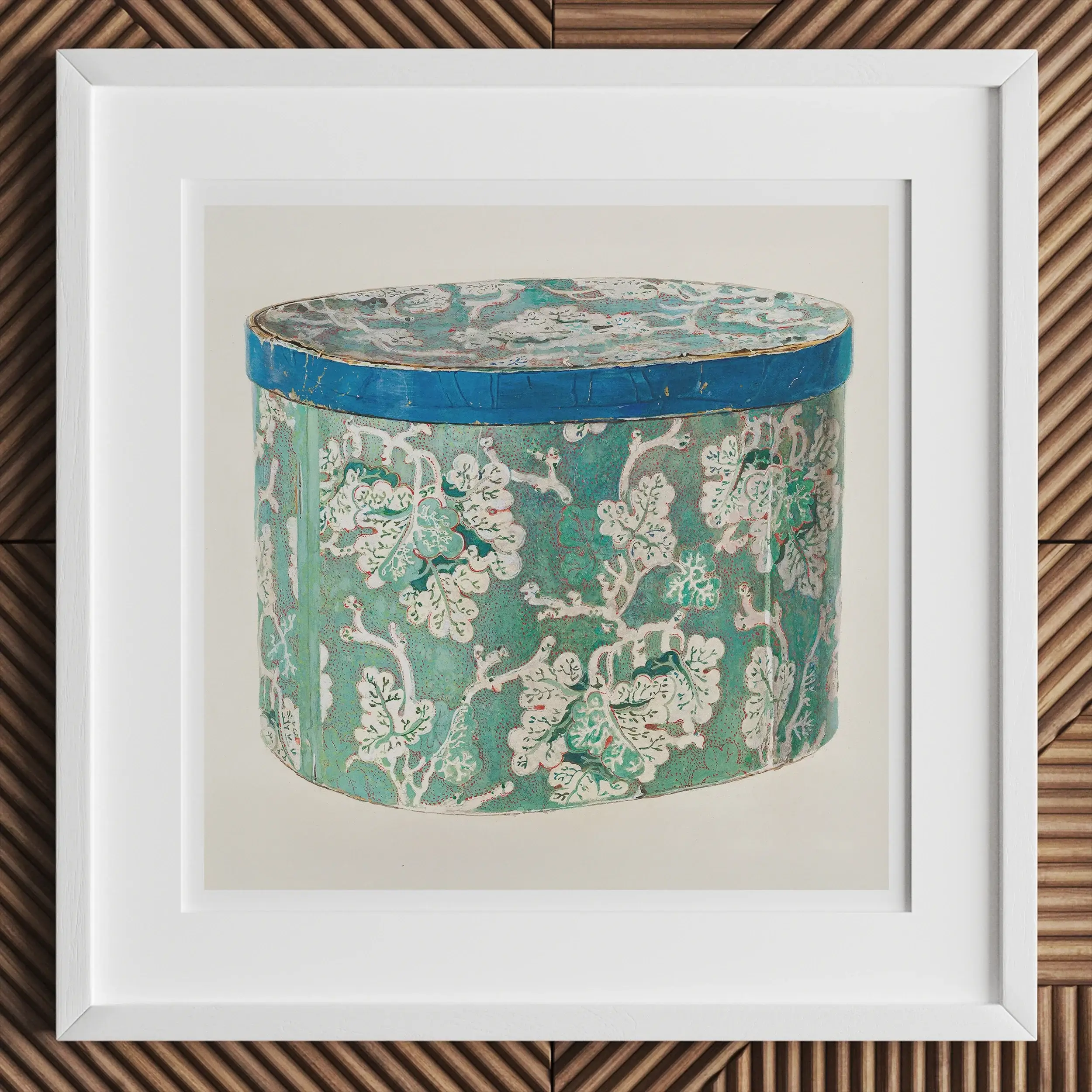 Delicate Blue Box - Decorative 1930s Decor Art Print Posters Prints & Visual Artwork