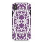 Aviary Purple Aesthetic Pattern Art Iphone Case Xs / Matte Mobile Phone Cases