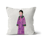 Noblewoman - Qing Dynasty Manchu Fashion Art Pillow Throw Pillows