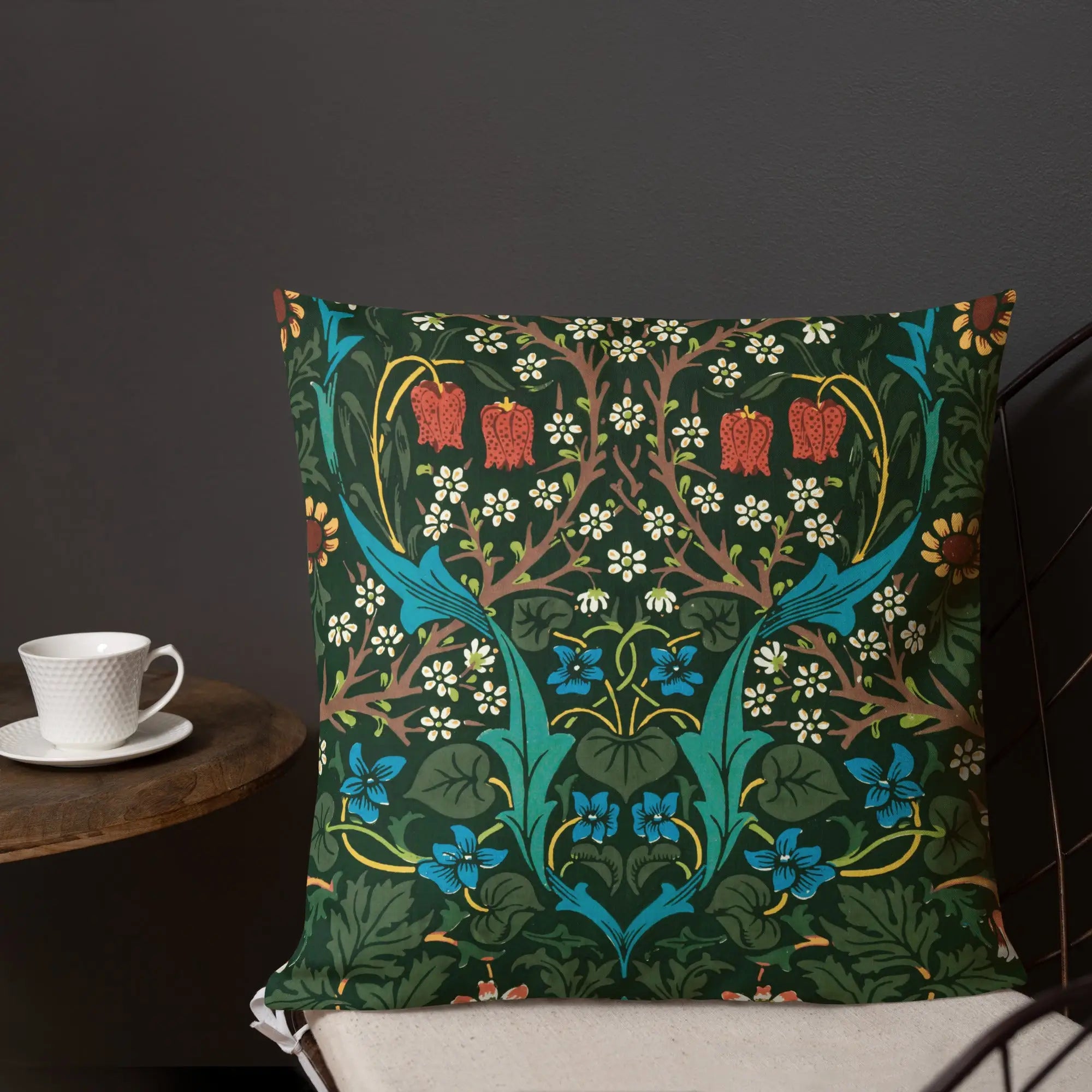 Blackthorn Hawthorn - William Morris Florals Pillow Throw Pillows