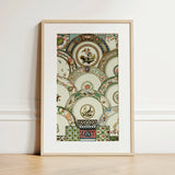 Decorative Plates - Auguste Racinet Illustrated Art Print / Canvas, 12x18’’ / 31x46cm / Natural Frame / Matboard, Posters Prints & Visual