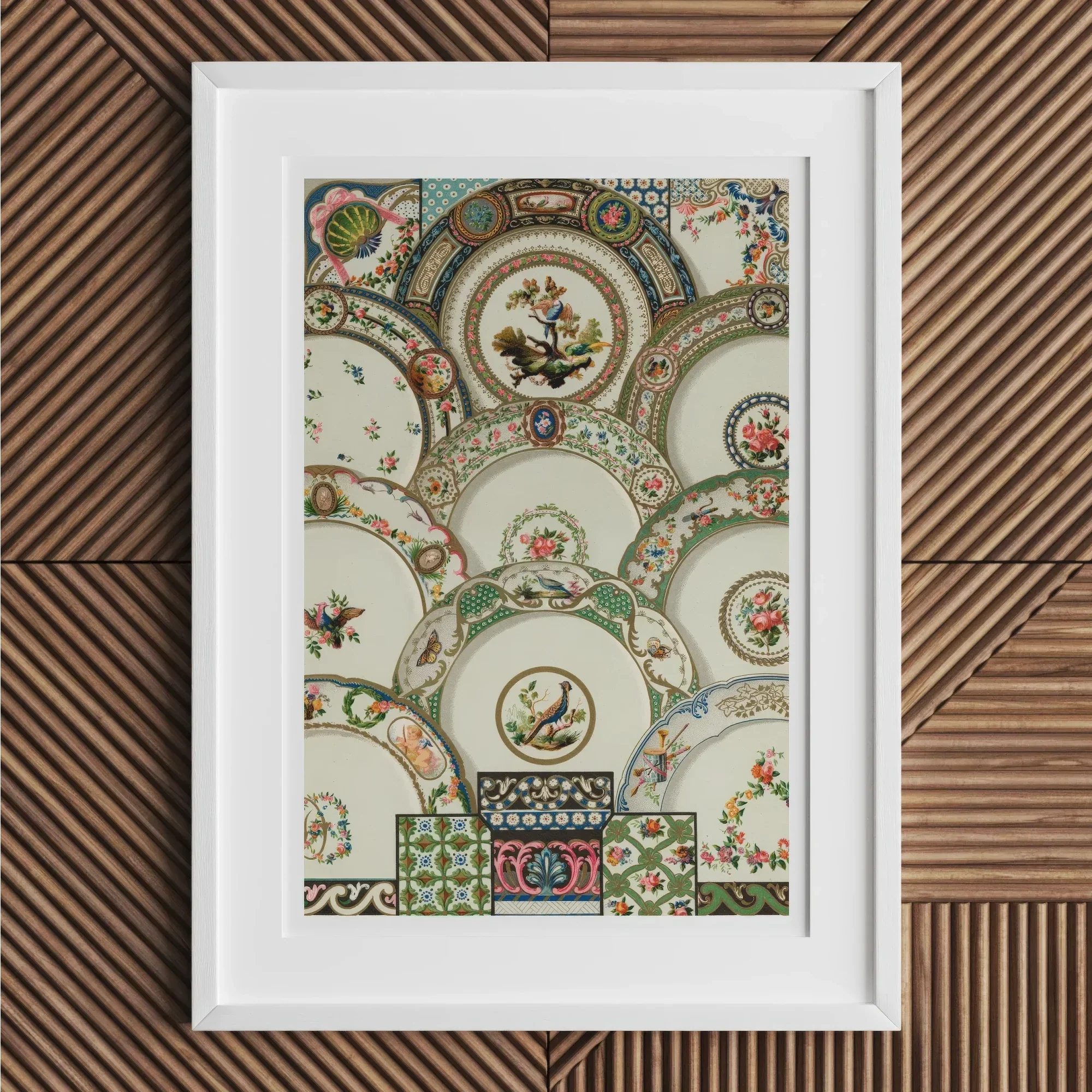 Decorative Plates - Auguste Racinet Illustrated Art Print Posters Prints & Visual Artwork