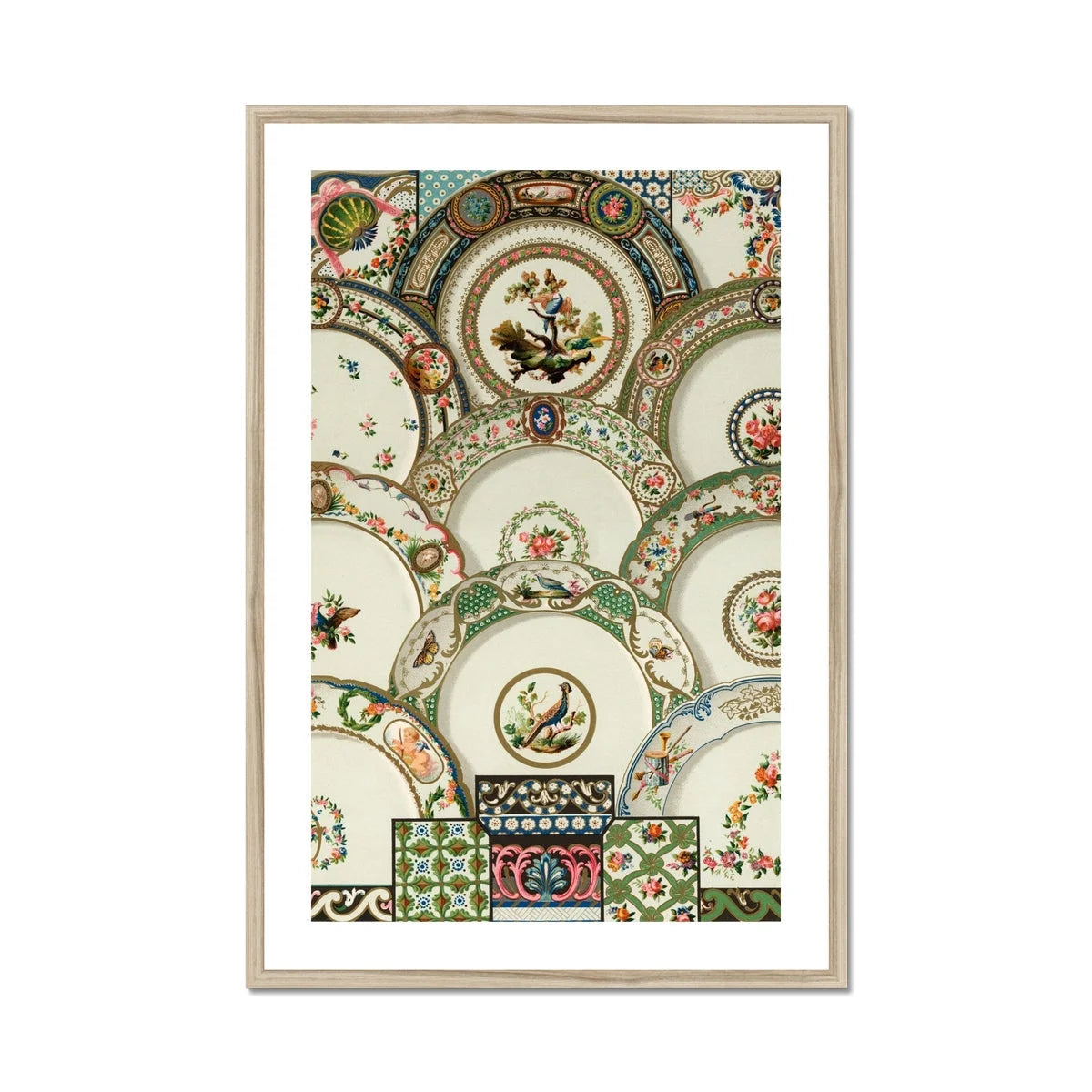 Decorative Plates - Auguste Racinet Illustrated Art Print