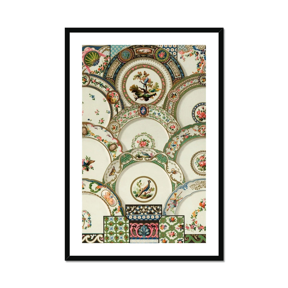 Decorative Plates - Auguste Racinet Illustrated Art Print