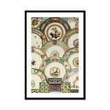 Decorative Plates - Auguste Racinet Illustrated Art Print, Ornate Decorative Plates Floral Patterns Bird Motifs Arranged