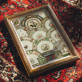 Decorative Plates - Auguste Racinet Illustrated Art Print, Ornate Gold-framed Display Vintage Decorative Plates Floral Bird