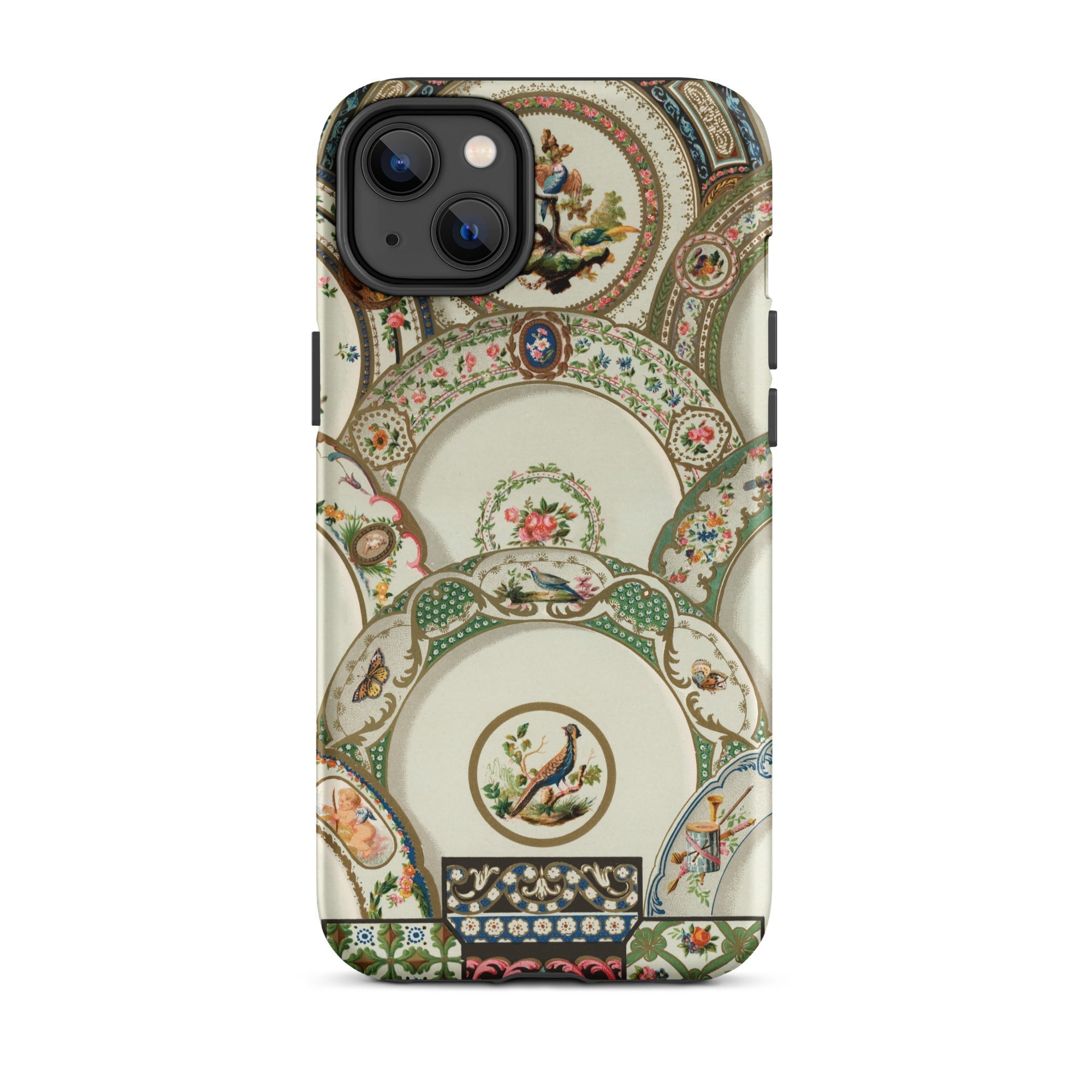 Decorative Plates Auguste Racinet Iphone Case, 14 Plus / Matte, Ornate Plate Patterned Phone Case