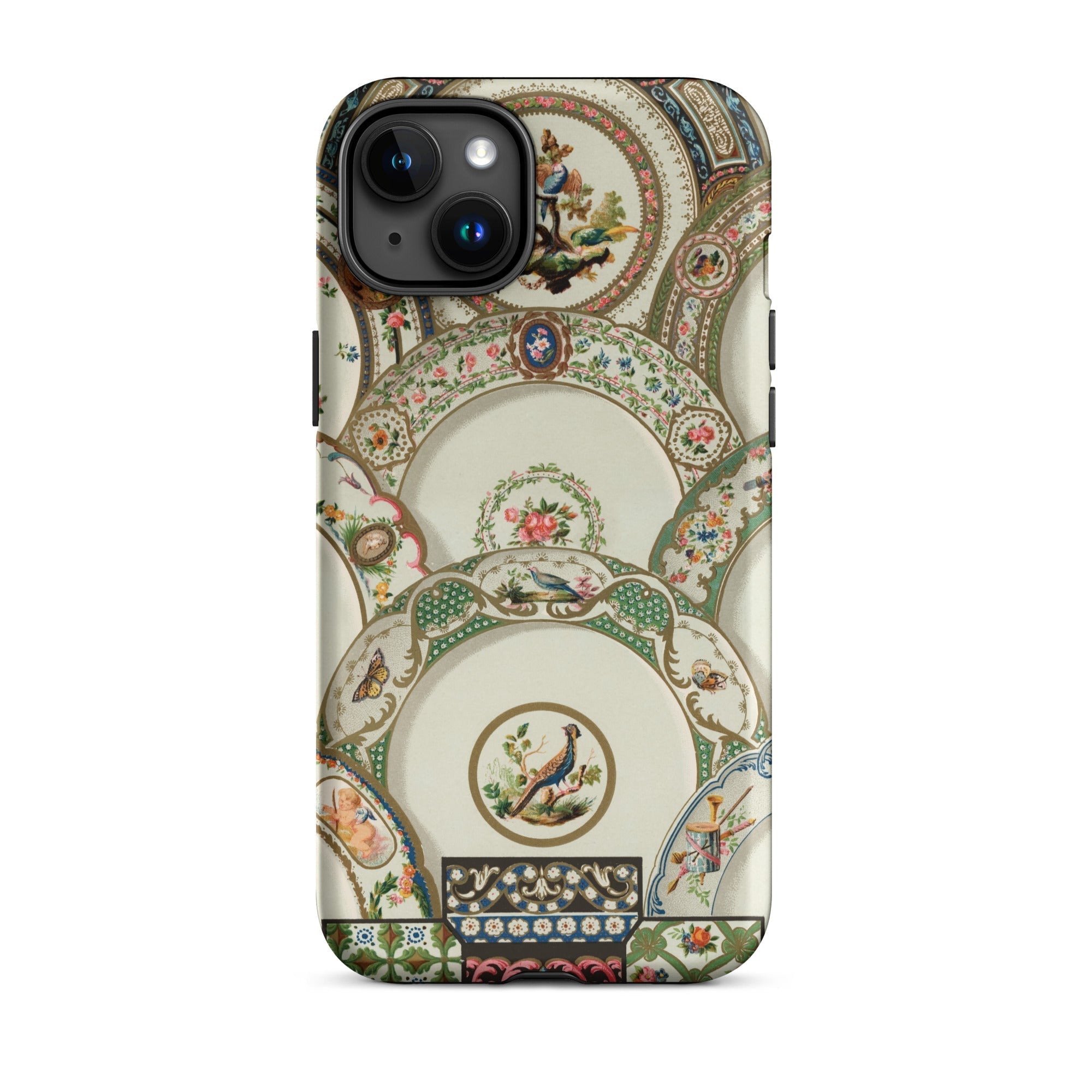 Decorative Plates Auguste Racinet Iphone Case, 15 Plus / Matte, Iphone Case Antique Plate Design