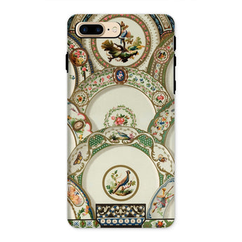 Decorative Plates - Auguste Racinet Iphone Case, 8 Plus / Matte, Ornate Phone Case Intricate Floral Bird Designs Vintage