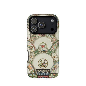 Decorative Plates - Auguste Racinet Phone Case Iphone 17 Pro / Matte Iphone 12 Pro Max Case Floral Bird Design Auguste Racinet Art,