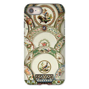 Decorative Plates - Auguste Racinet Phone Case Iphone 8 / Matte Ornate Phone Case Intricate Floral Bird Designs Vintage Auguste Racinet