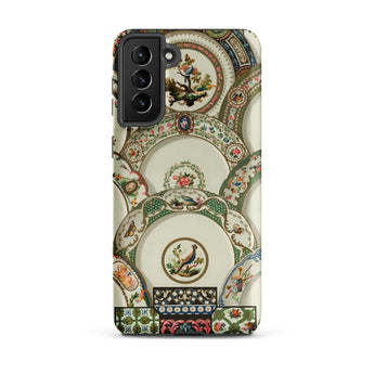 Decorative Plates - Auguste Racinet Phone Case Samsung Galaxy S21 Plus / Matte Ornate Vintage-inspired Design Cream Art, Exquisite, Mobile