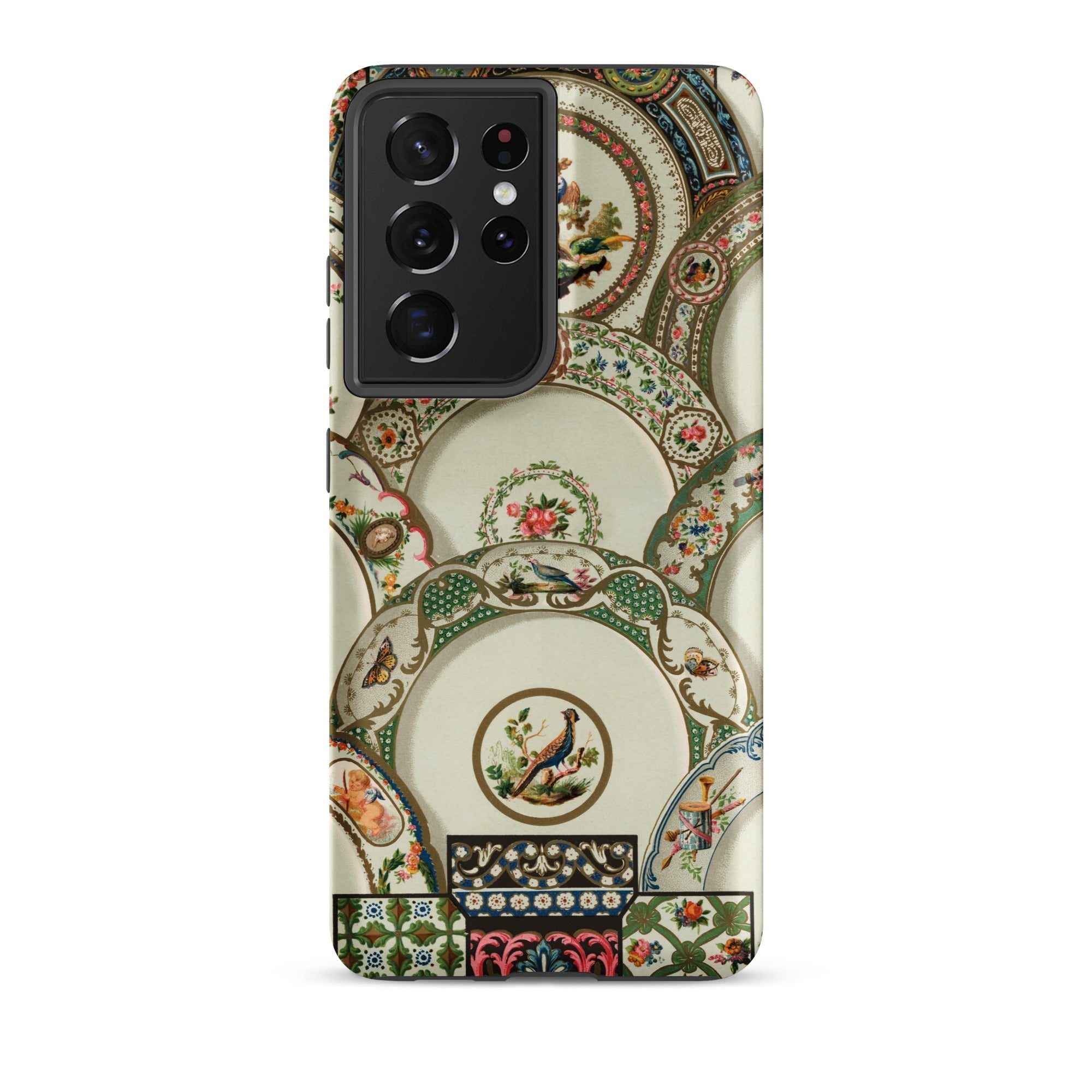 Decorative Plates Auguste Racinet Samsung Case, Galaxy S21 Ultra / Matte, Smartphone Case Intricate Pattern Vintage Decorative Plates