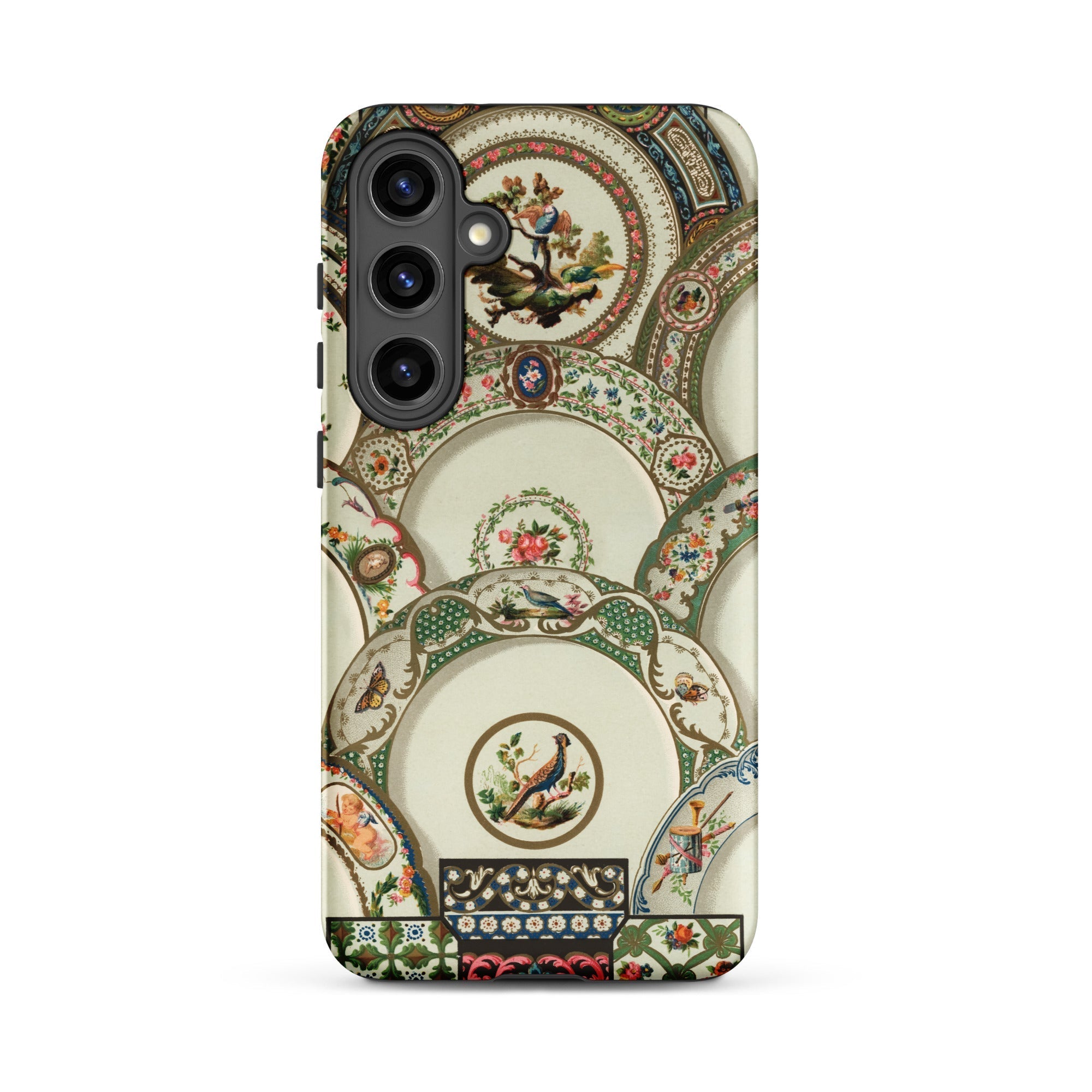 Decorative Plates Auguste Racinet Samsung Case, Galaxy S24 Plus / Matte, Smartphone Case Pattern Ornate Antique Style Decorative Plates