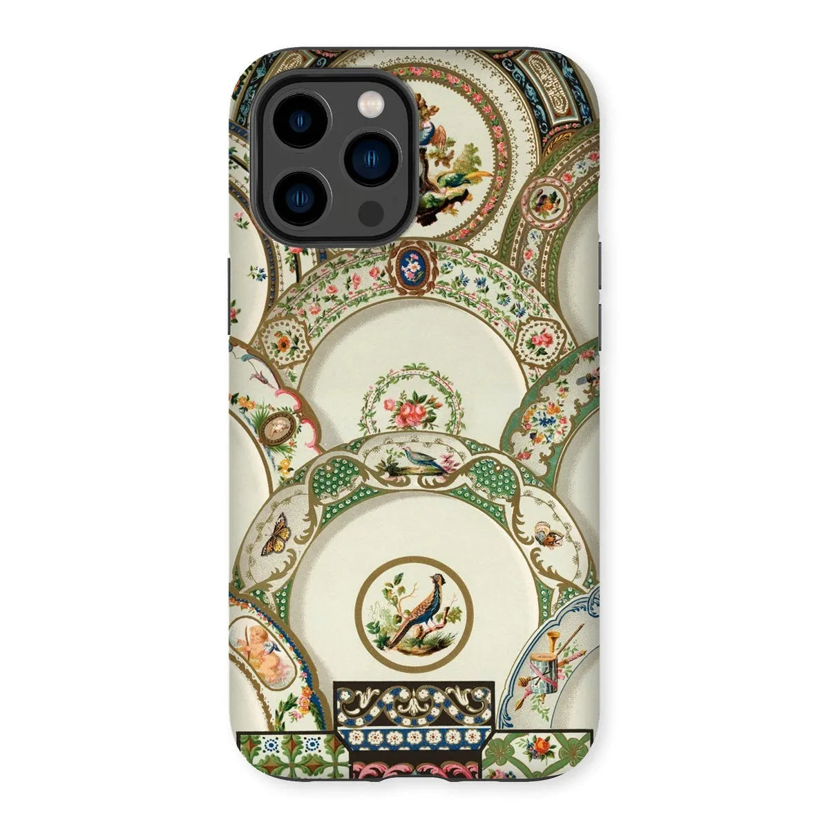 Decorative Plates By Auguste Racinet Tough Phone Case - Iphone 14 Pro Max / Matte - Mobile Phone Cases - Aesthetic Art