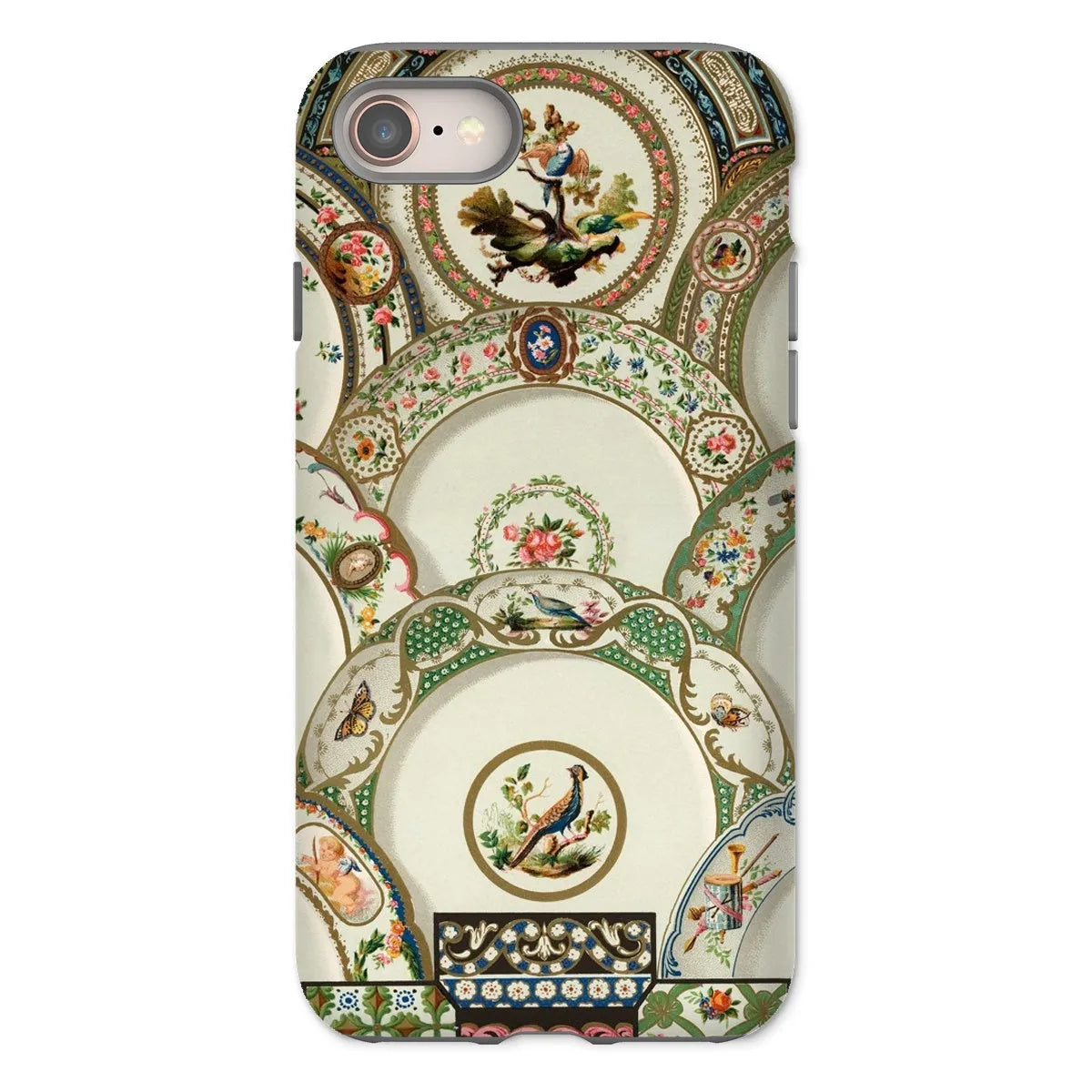 Decorative Plates By Auguste Racinet Tough Phone Case - Iphone 8 / Matte - Mobile Phone Cases - Aesthetic Art