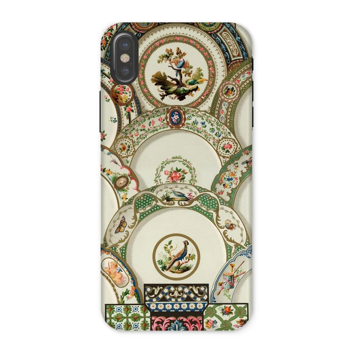 Decorative Plates By Auguste Racinet Tough Phone Case - Iphone x / Matte - Mobile Phone Cases - Aesthetic Art