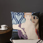 Les Trois Beautes De Mnasidika - George Barbier Pillow Throw Pillows