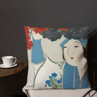 Woman from Momoyogusa - Kamisaka Sekka Art Pillow Throw Pillows