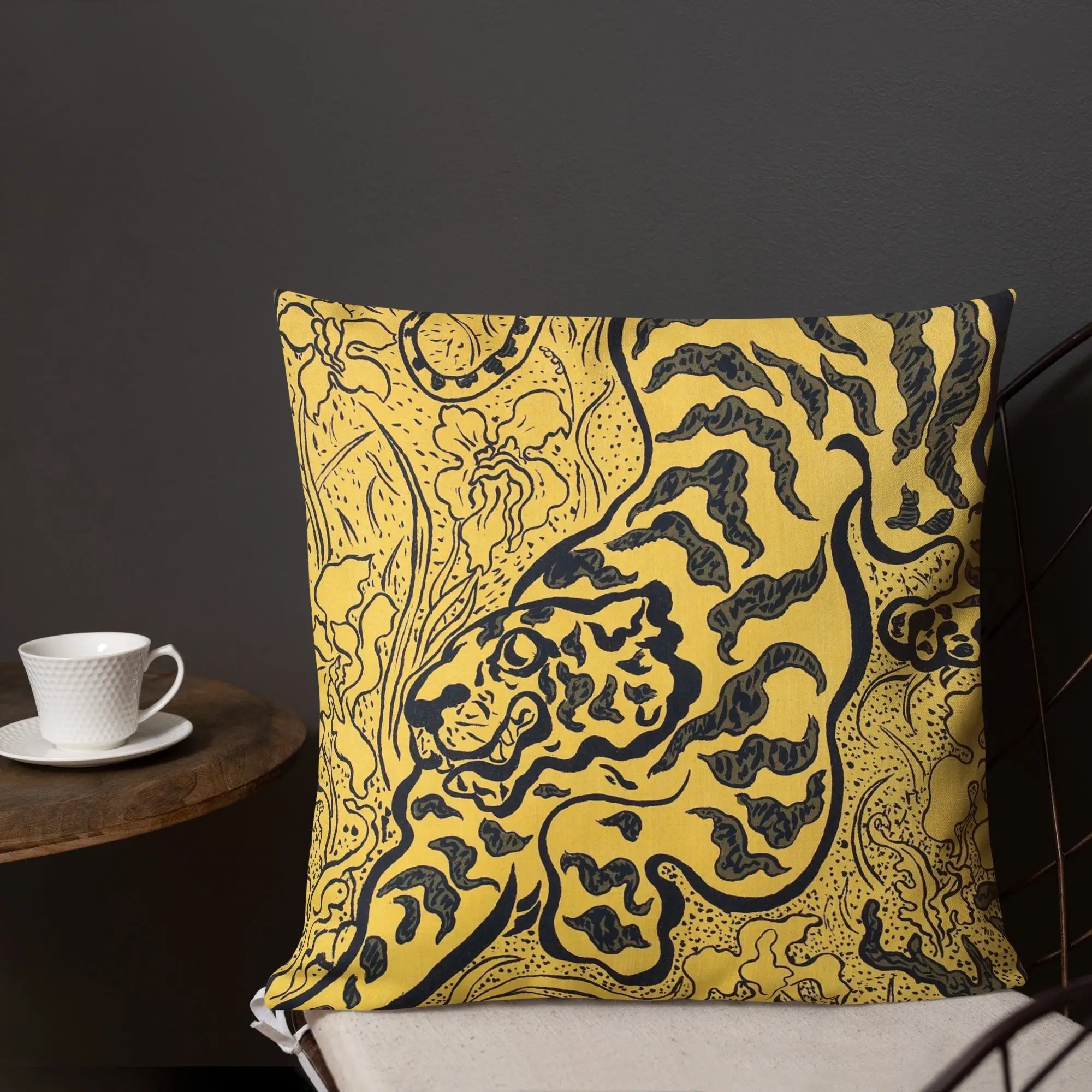 Tiger in the Jungle - Paul Ranson Impressionist Art Pillow Throw Pillows