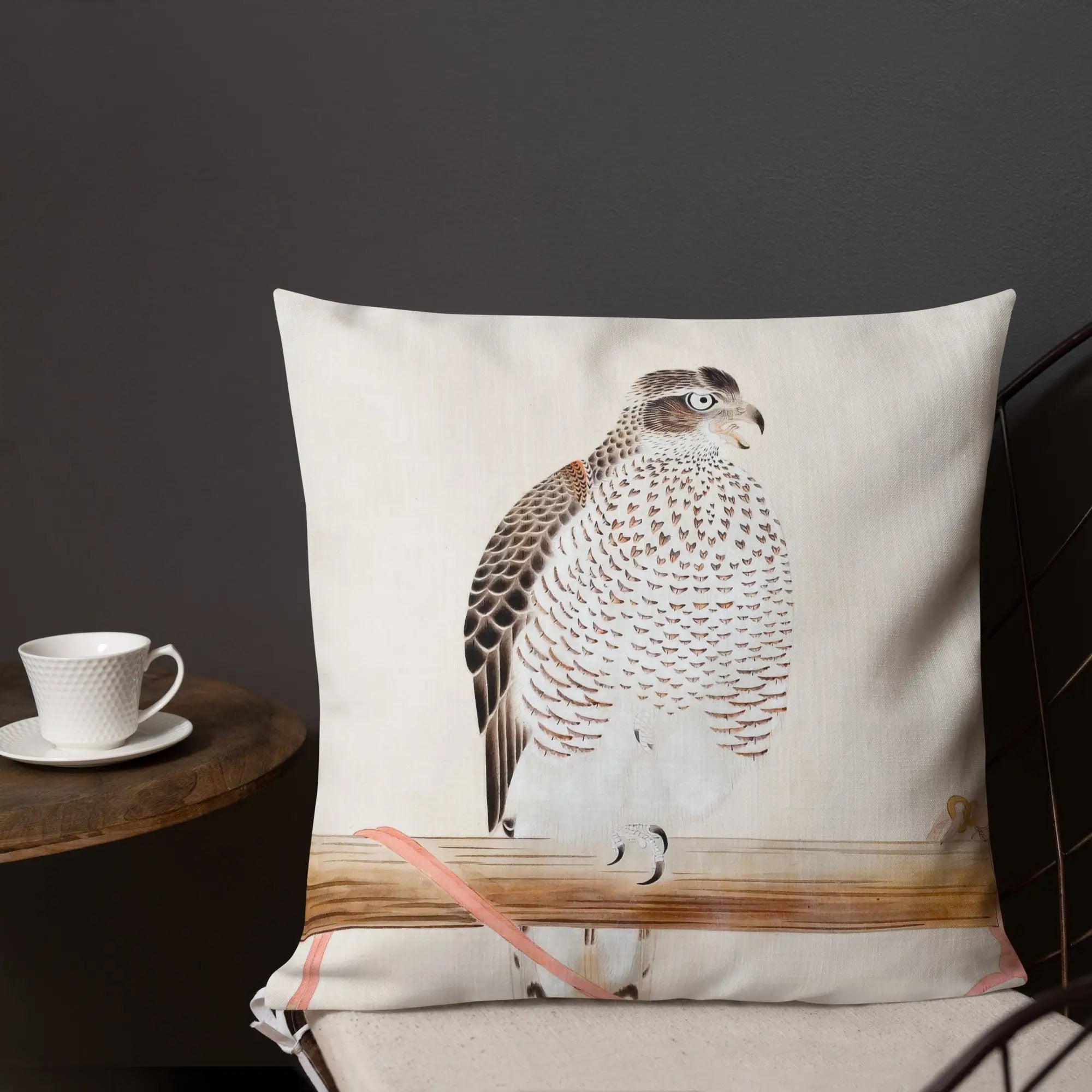 Japanese Hawk - Tosa Mitsuoki Pillow Throw Pillows