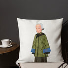 Grand Dame - Qing Dynasty Manchu Fashion Art Pillow Throw Pillows