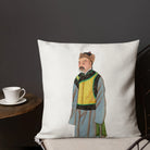 Mongolian Nobleman - Qing Dynasty Manchu Fashion Pillow Throw Pillows