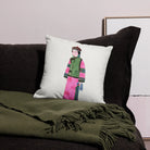 Noblewoman - Qing Dynasty Manchu Fashion Art Pillow Throw Pillows