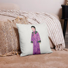 Noblewoman - Qing Dynasty Manchu Fashion Art Pillow Throw Pillows