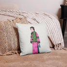 Noblewoman - Qing Dynasty Manchu Fashion Art Pillow Throw Pillows