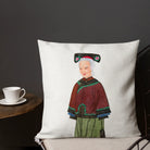 Grand Dame - Qing Dynasty Manchu Fashion Art Pillow Throw Pillows