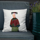 Grand Dame - Qing Dynasty Manchu Fashion Art Pillow Throw Pillows