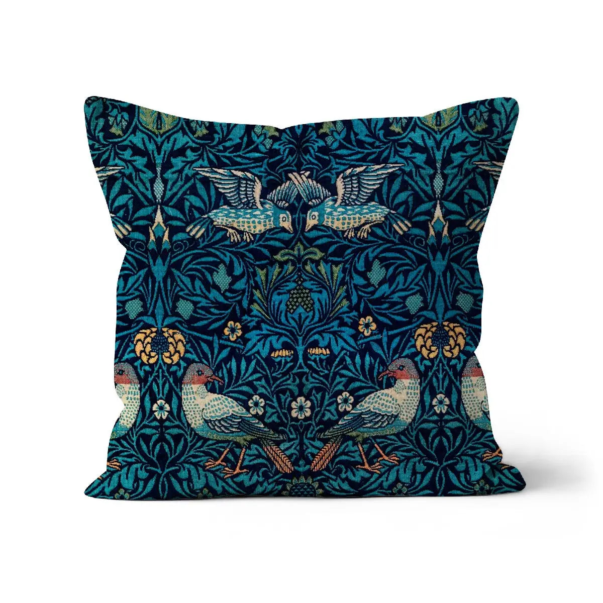 Birds - William Morris Arts and Crafts Pillow Linen / 18’’x18’’ Throw Pillows