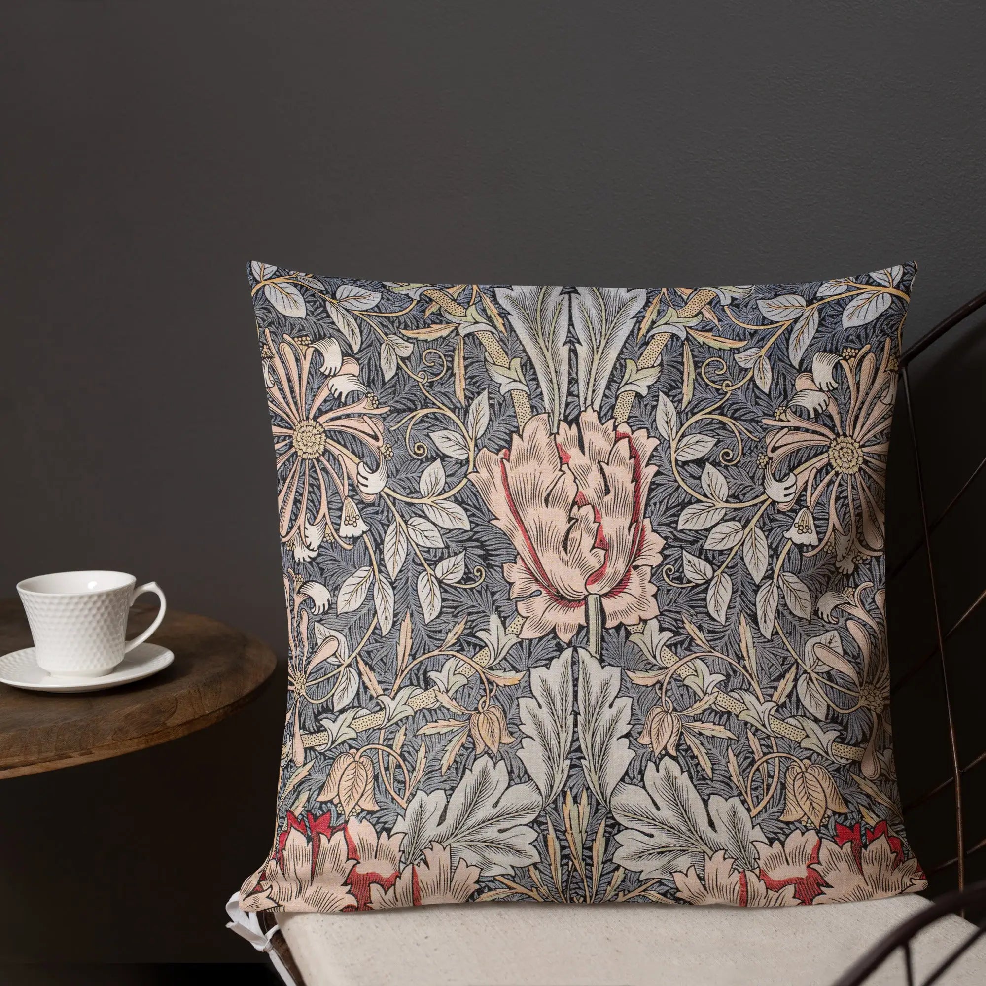 Honeysuckle - William Morris Decorative Floral Art Pillow Throw Pillows