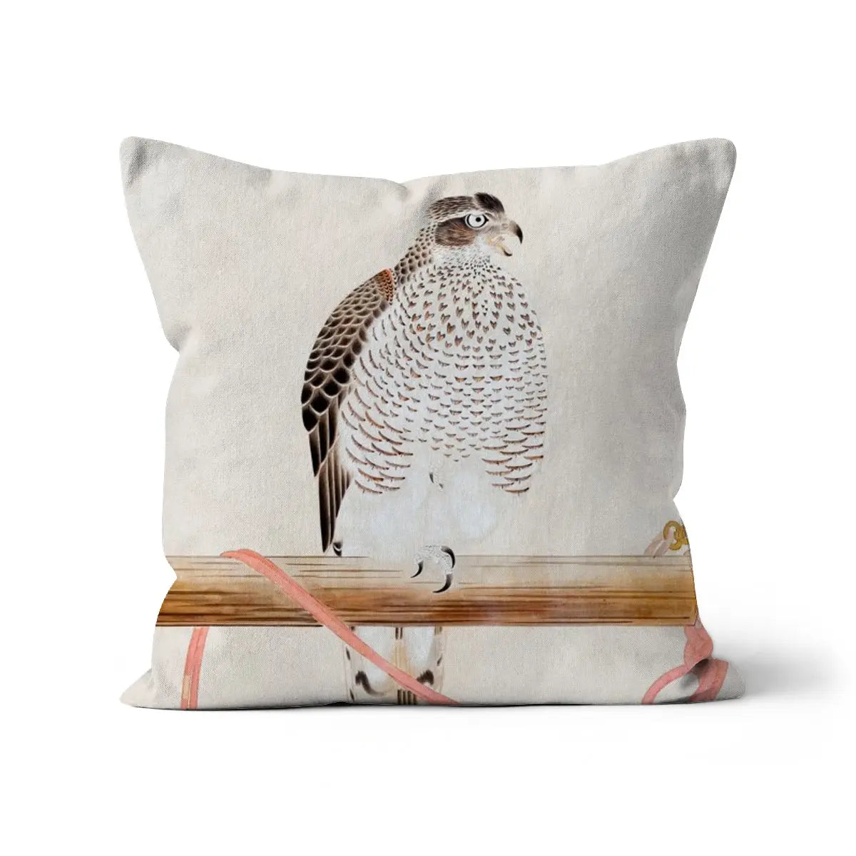 Japanese Hawk - Tosa Mitsuoki Pillow Linen / 18’’x18’’ Throw Pillows